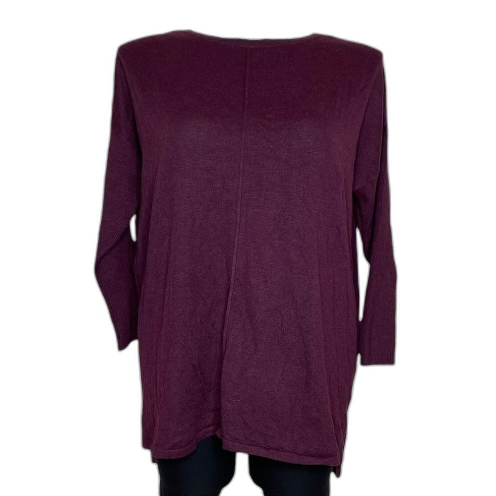 Style & Co Plus front seam berry jam tunic, NWT, 0X